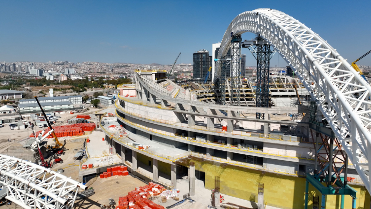 Ankara'nın yeni stadyumu hızla tamamlanıyor